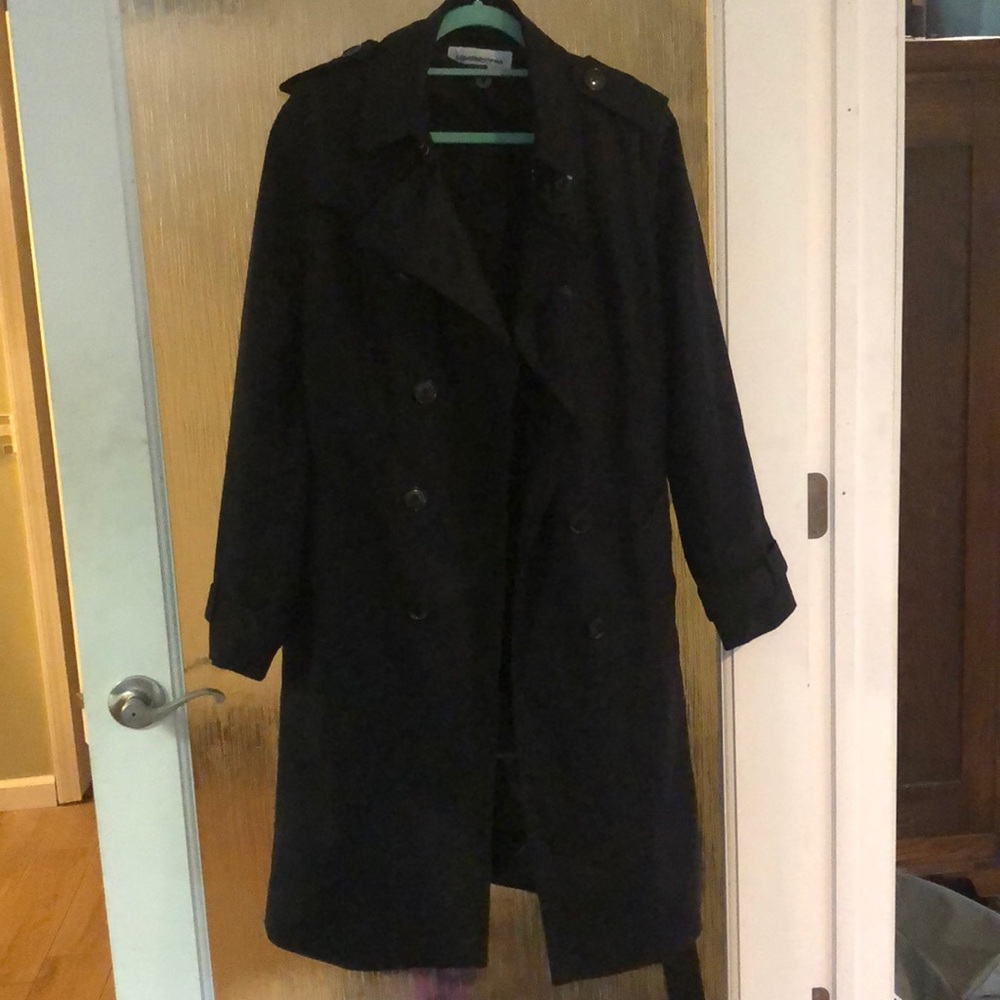 Black trench coat